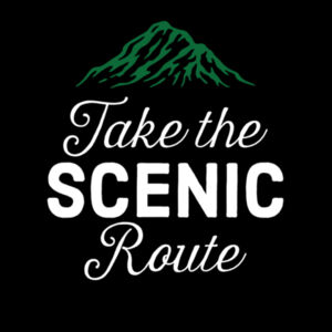 Take The Scenic Route - Mens Staple T shirt Design