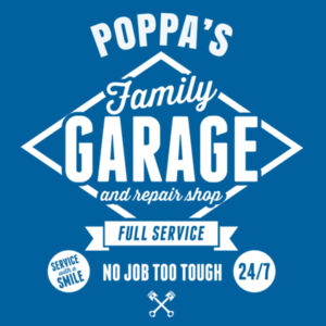 Poppa's Family Garage - Mens Staple T shirt Design