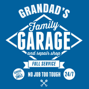 Grandad's Family Garage - Mens Staple T shirt Design