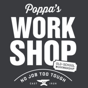Poppa's Workshop - Mens Staple T shirt Design