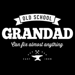 Old School Grandad (2) - Mens Staple T shirt Design