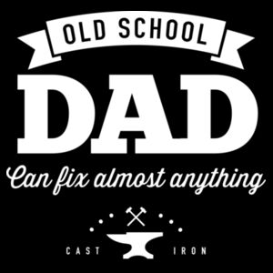 Old School Dad - Mens Staple T shirt Design